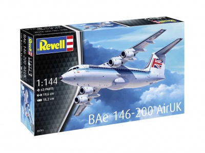 Plastic ModelKit letadlo - Bae 146 (RJ85) (1:144) - Revell