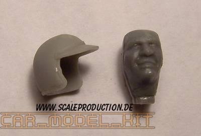 Racecar Driver head "J. Siffert" - SCALE PRODUCTION