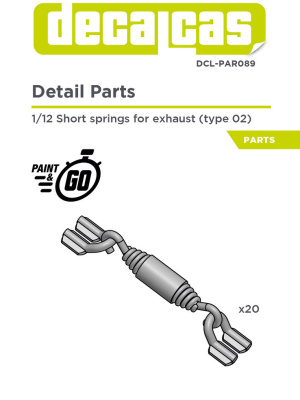 Short springs for exhausts - Type 2 1/12 - Decalcas