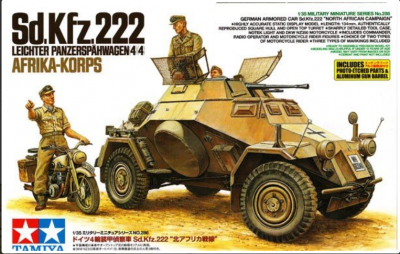 SLEVA  15%  DISCOUNT - Sd.Kfz.222 Leichter Panzerspahwagen 4x4 Afrika Korps (1:35) - Tamiya