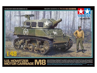 SLEVA  16% DISCOUNT - Howitzer Motor Carriage M8 1/48 - Tamiya