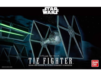 SLEVA  200,- Kč DISCOUNT - TIE Fighter Sienar Fleet Systems TIE / In Space Superiority Fighter 1/72 - Bandai