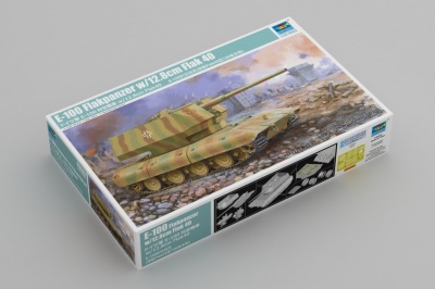 SLEVA  290,-Kč 21% DISCOUNT - E-100 Flakpanzer w/12.8cm Flak 40 1/35 - Trumpeter