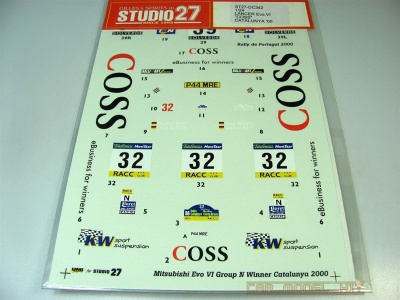 SLEVA 30% Discount  - Mitsubishi Lancer Evo VI "Coss" Winner Catalunya 2000 - Studio27