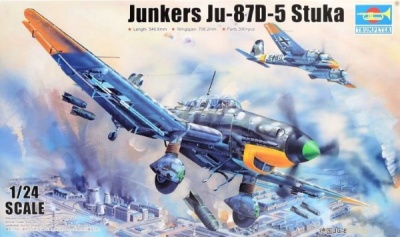 SLEVA 456,-Kč 20% DISCOUNT - Junkers Ju-87D-5 Stuka 1/24 - Trumpeter