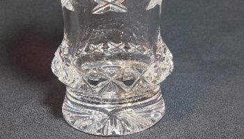 Váza - České broušené sklo - Bohemia Kristal 20cm - Retro