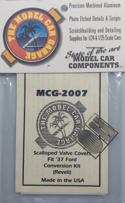 Valve And Air Cleaner Covers Scalloped 1/24 - 1/25  - Model Car Garage