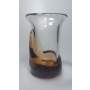 Váza hutní sklo - CzechGlass - Škrdlovice 1972 - Retro