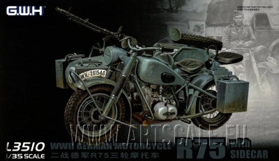 WWII German BMW R75 with Sidecar/w trailers 1/35 – Great Wall Hobby